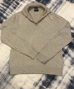 J. Crew Men’s Slim Harbor Cotton 1/4-zip Sweater Sz: Small