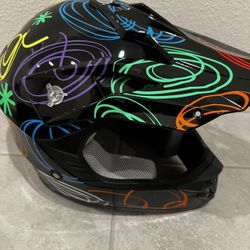 Dirt Bike Helmet Size Small With Goggles And Gloves New Dot 