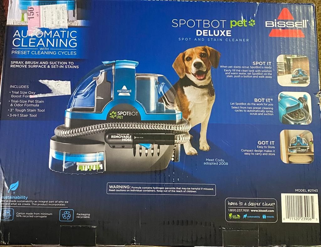 Bissell SpotBot Pet Portable Deep Cleaner Brand New