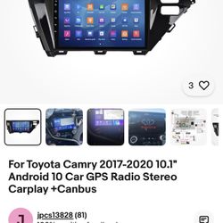 Camry 2017-2020 Android Stereo 