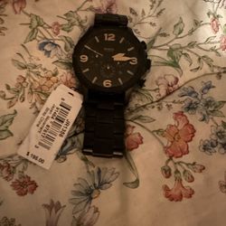 Men’s Fossil Watch Bought And Wore One Time Just Wanting Something Different Watch Is In Excellent Condition Paid Over 200 With Tax  Will Sell 80 Cash