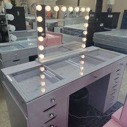 New Vanity Desk With Lights Only $990