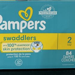 PAMPERS SIZE 2 Swaddlers $30