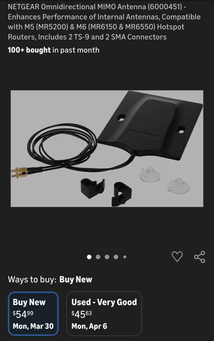 NETGEAR Omnidirectional MIMO Antenna for Sale in Lake Elsinore, CA ...