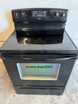Amana Black Electric Range Stove