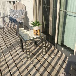 Glass End Table