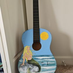 Hand Painted Guitar