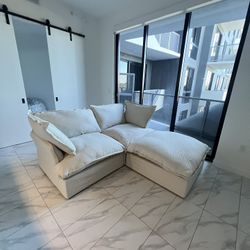 Beige Cloud Love Seat (NEW)