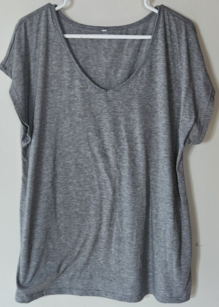 XXL Gray Women's Casual Tee