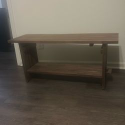 Wood bench 