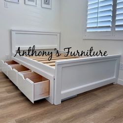 Full Bed With Drawers - No Mattress 