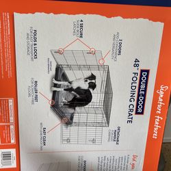 Dog Folding Crate like new in box