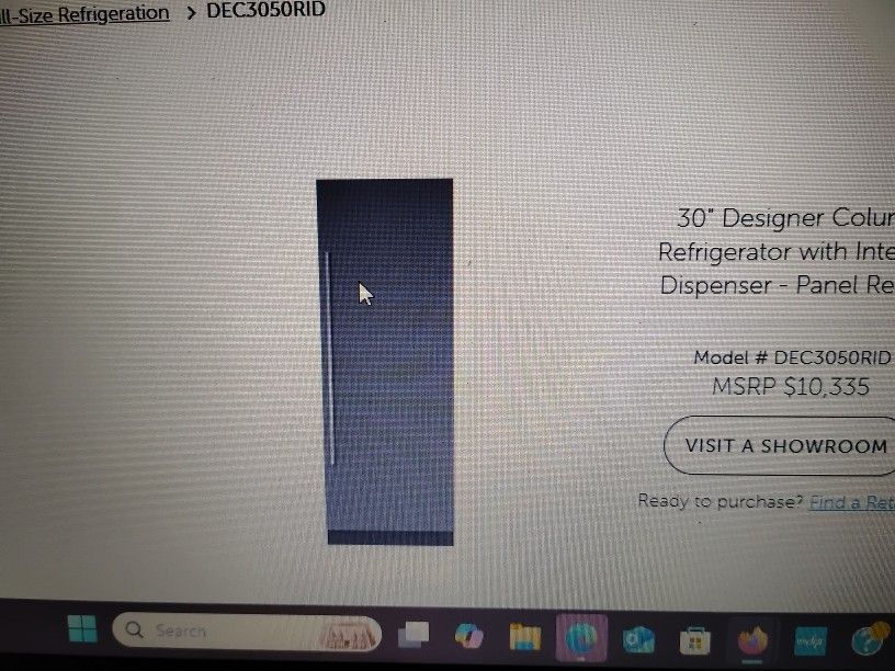 Sub Zero 36" All Refrigerator panel Ready