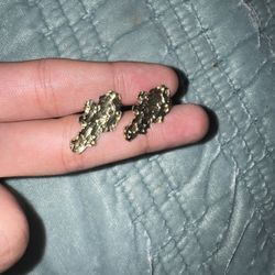 Gold Nugget Earrings 10kt