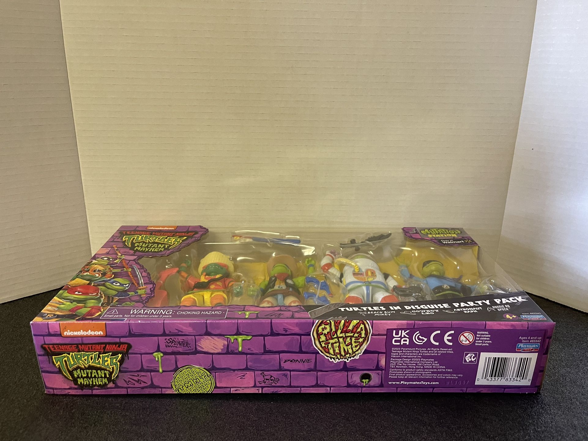 TEENAGE MUTANT NINJA TURTLES MUTANT MAYHEM NEW PLAYMATES TOYS TURTLES IN DISGUISE PARTY PACK! Toys