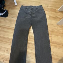 Vintage Grey/Black Baggy Jeans Size 32 