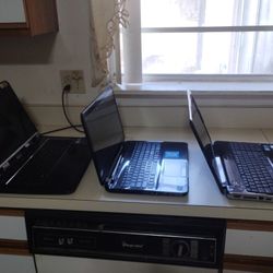  Computers 3 Laptops 2 Dells And 1HP  