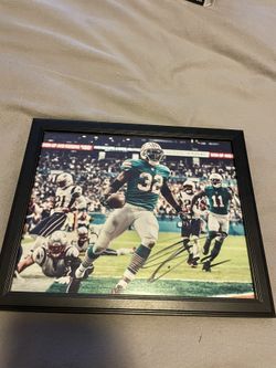 Kenyan Drake Miami Dolphins Miracle In Frame Autograph