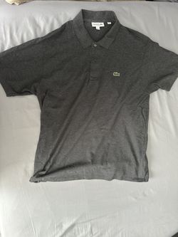 Lacoste Men’s Dark Grey Cotton Polo XL