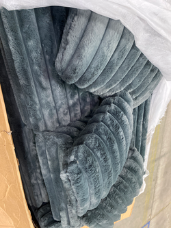 Chenille Double Seat Sofa Bed Soft Couch Apartment Sofa
