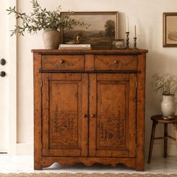 European Country Style Cabinet | Solid Wood Storage Cupboard