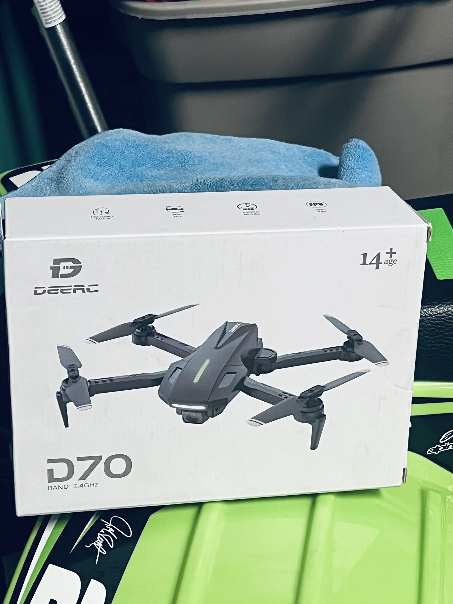 Brand new and sealed DEERC D70 Drone with Camera for Adults and Kids, 720P WIFI FPV RC Quadcopter with Real-Time Transmission, Altitude Hold, All Func