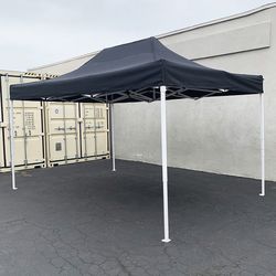 (New) $130 Large 10x15 FT Heavy-Duty Popup Canopy Instant Shade Quick Open with Carry Bag 