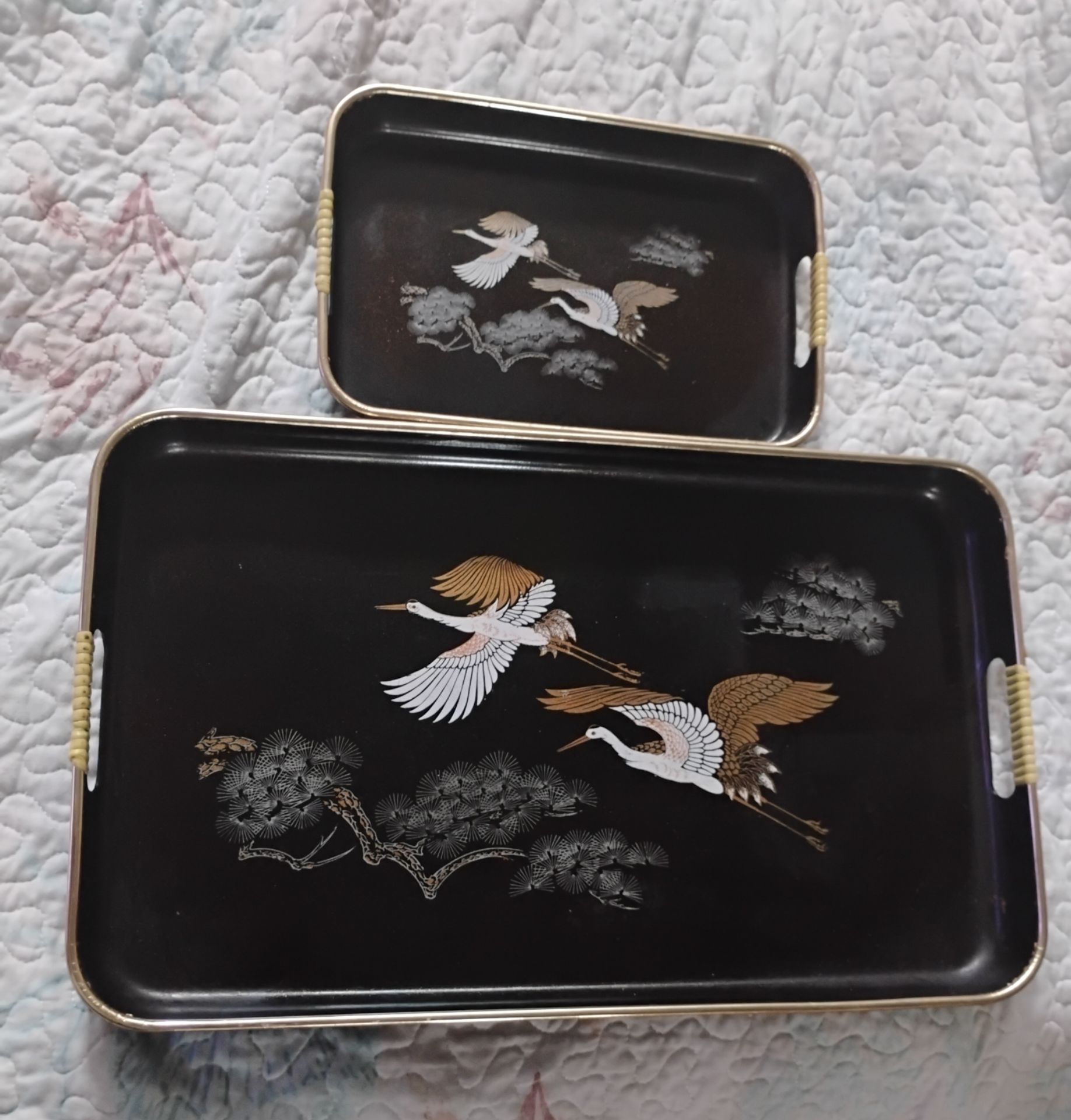 Japanese Classic Lacquer tray set