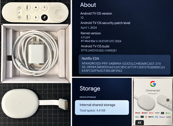 Google Chromecast with Google TV 4K – Complete Set – Tested