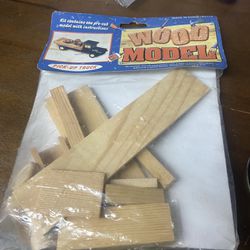 Wood Model Kit Of a Truck