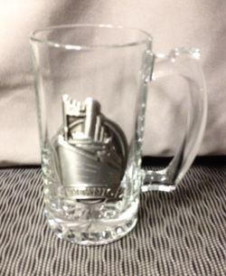 TITANIC 1912 VINTAGE PEWTER & GLASS MUG