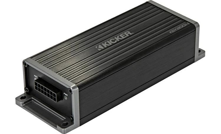 Kicker 47KEY200.4 Compact 4-channel car amplifier with automatic tuning DSP — 50 watts RMS x 4