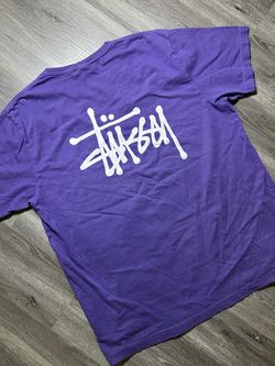 Stussy Basic Logo Mens XL Purple NWOT NOS Rare Color Archived Streetwear