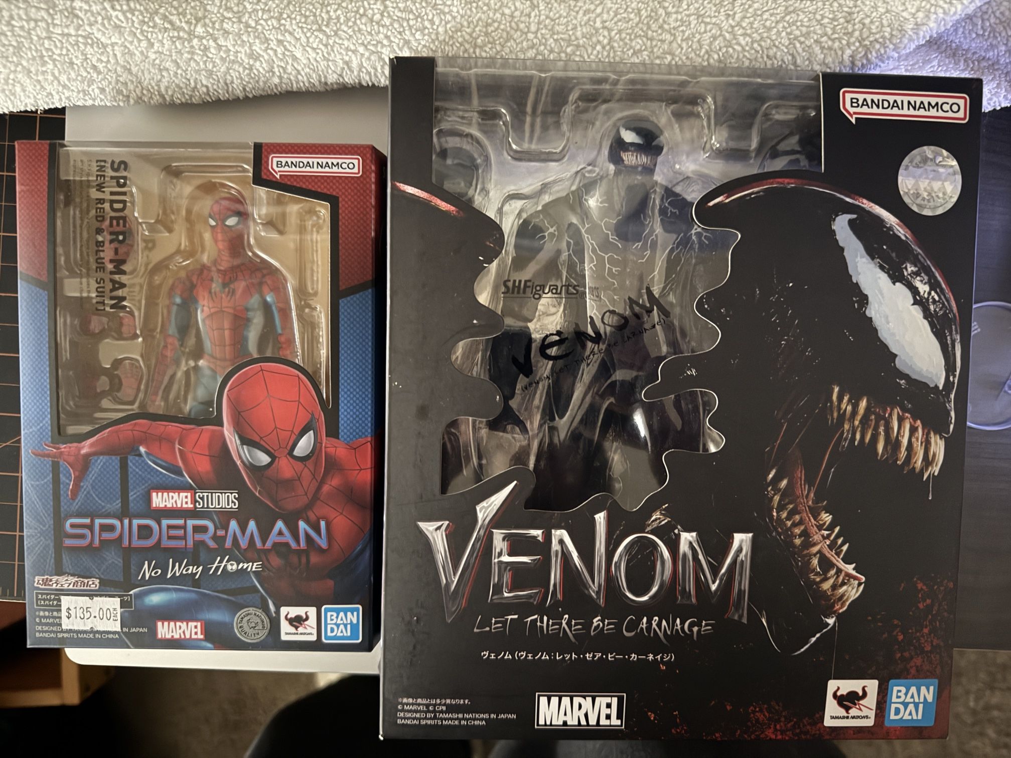 Shfiguarts Spider-Man And Venom Figured