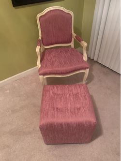 🪑 Elegant Accent Chairs (Set of 2) + Ottoman – $200 OBO