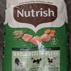 Nutrish Dog Food - 28lbs (Brand New - Unopened)