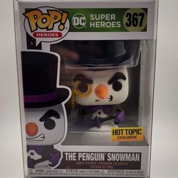Funko POP The Penguin Snowman #367 Hot Topic Exclusive W/Protector 🔥