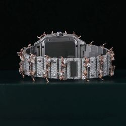 Iced out crown Cartier