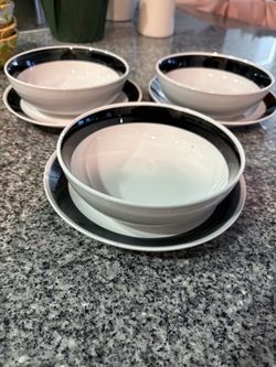 Set of 3 bowl and plate