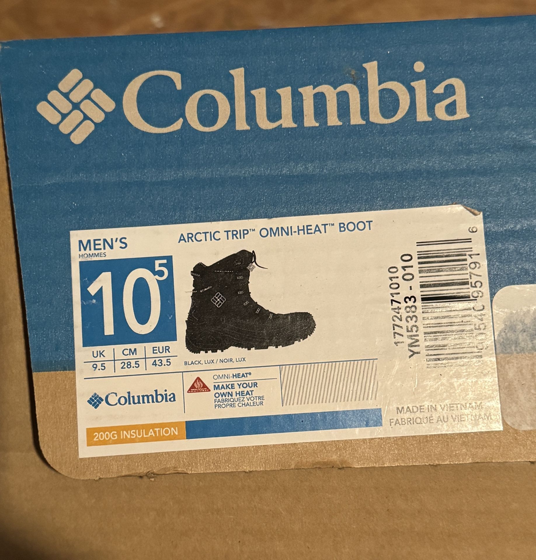 Black Boots: Columbia Men’s Arctic Trip Omniheat, Black