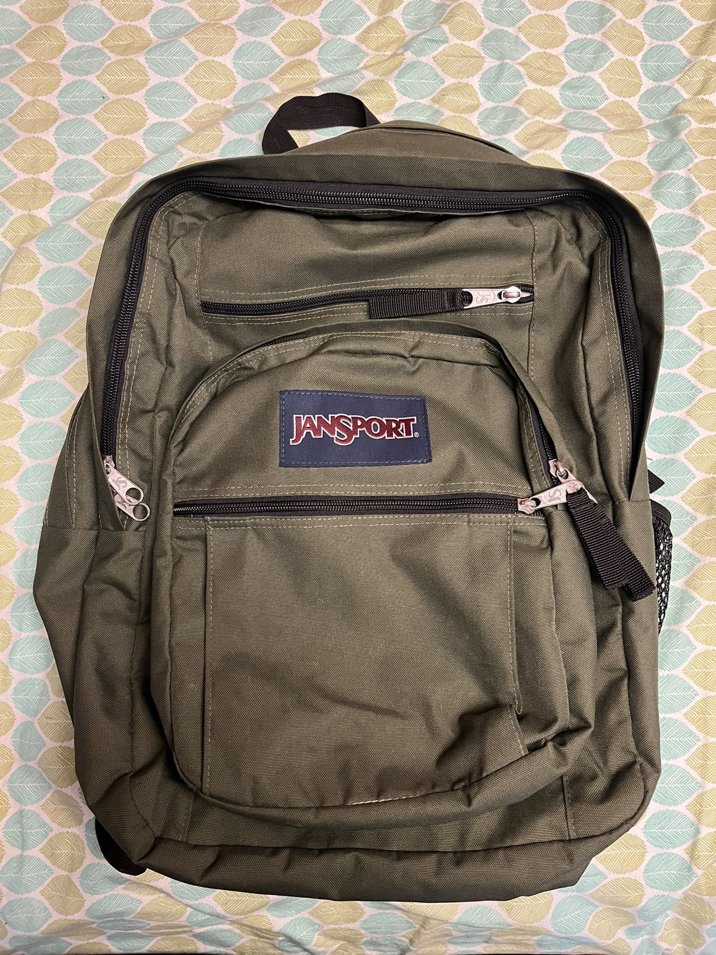 JANSPORT Dbl pocket backpack (Olive green)