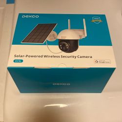 Dekco Wireless Camera Solar Powered 