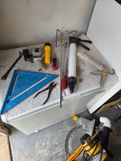Plastic Tub of Tools for $10