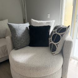Swivel Gray Chair 