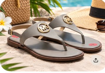 Michael Kors Women’s MK Logo Thong Sandals size 7.5 new no box