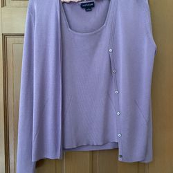 Ann Taylor Tank And Cardigan Set