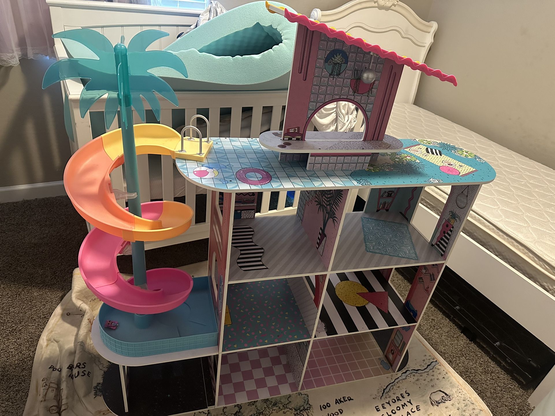 Dollhouse W/ Dolls And Accessories