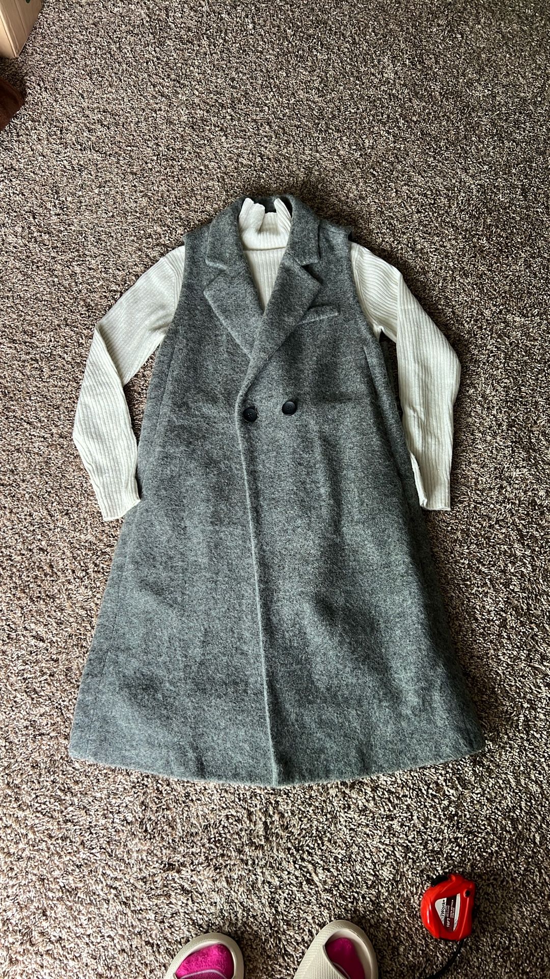 Lady’s Wool sweater vest Plus cashmere sweater