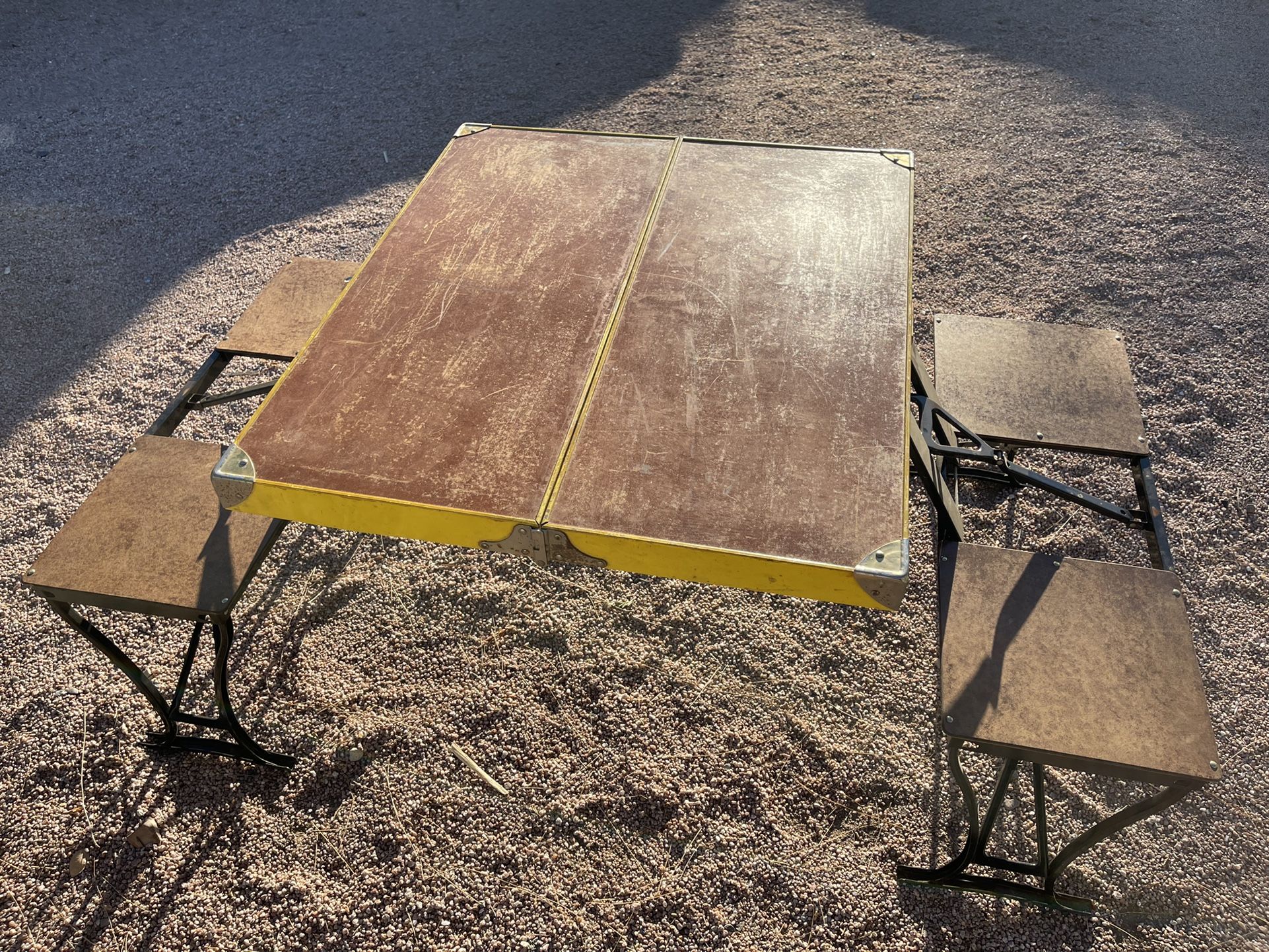 Vintage Folding Picnic Table