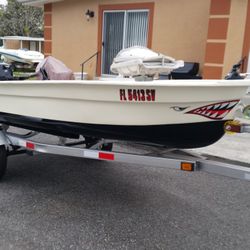 2020 Jhon Boat 12ft Whit 2013 Mercury 9.9 Hp And Trailer